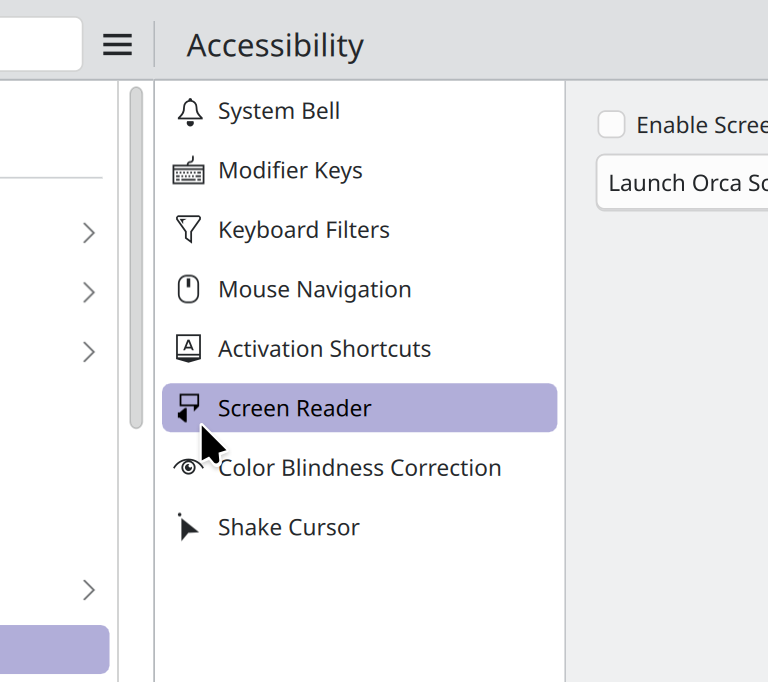SCreen reader page showing more appropriate icon that depicts a speaker and speech bubble