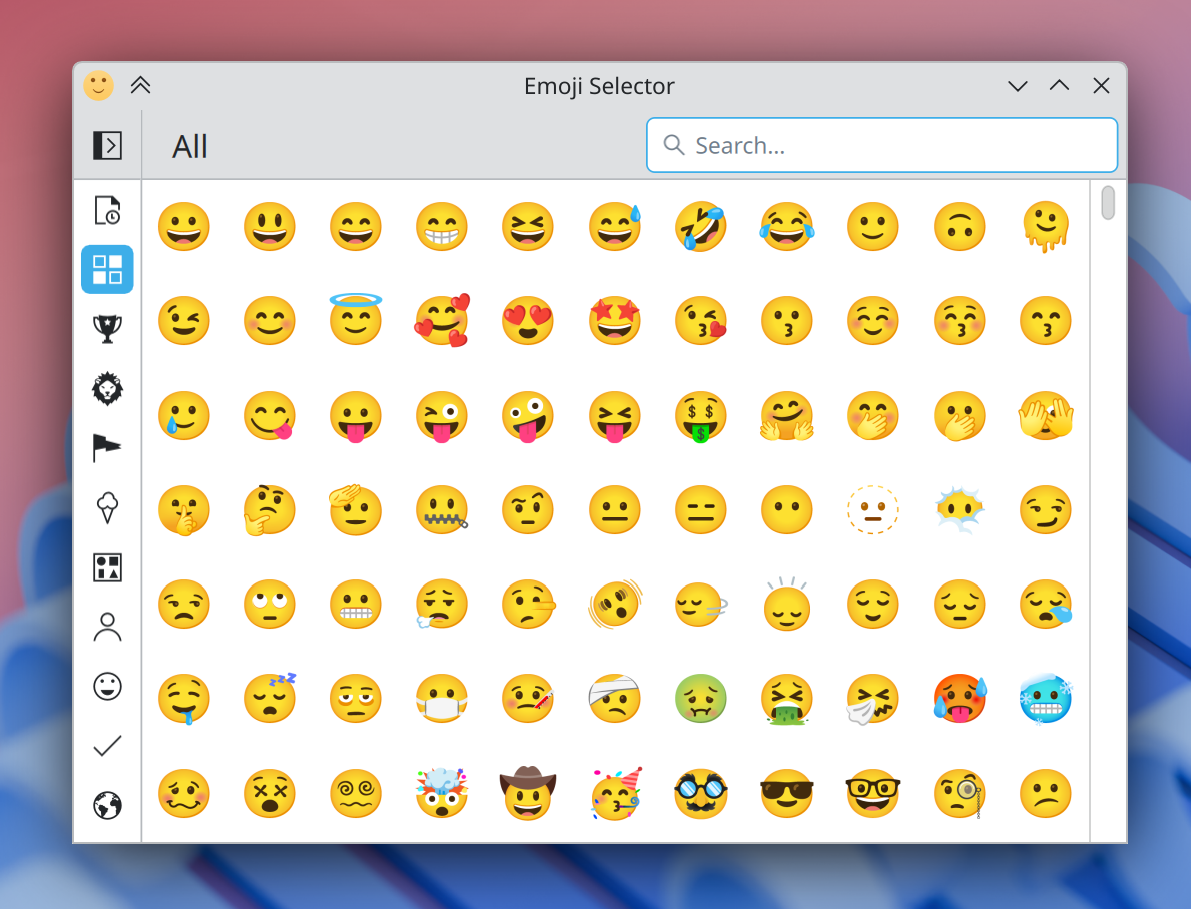 Nicer, more compact emoji picker window