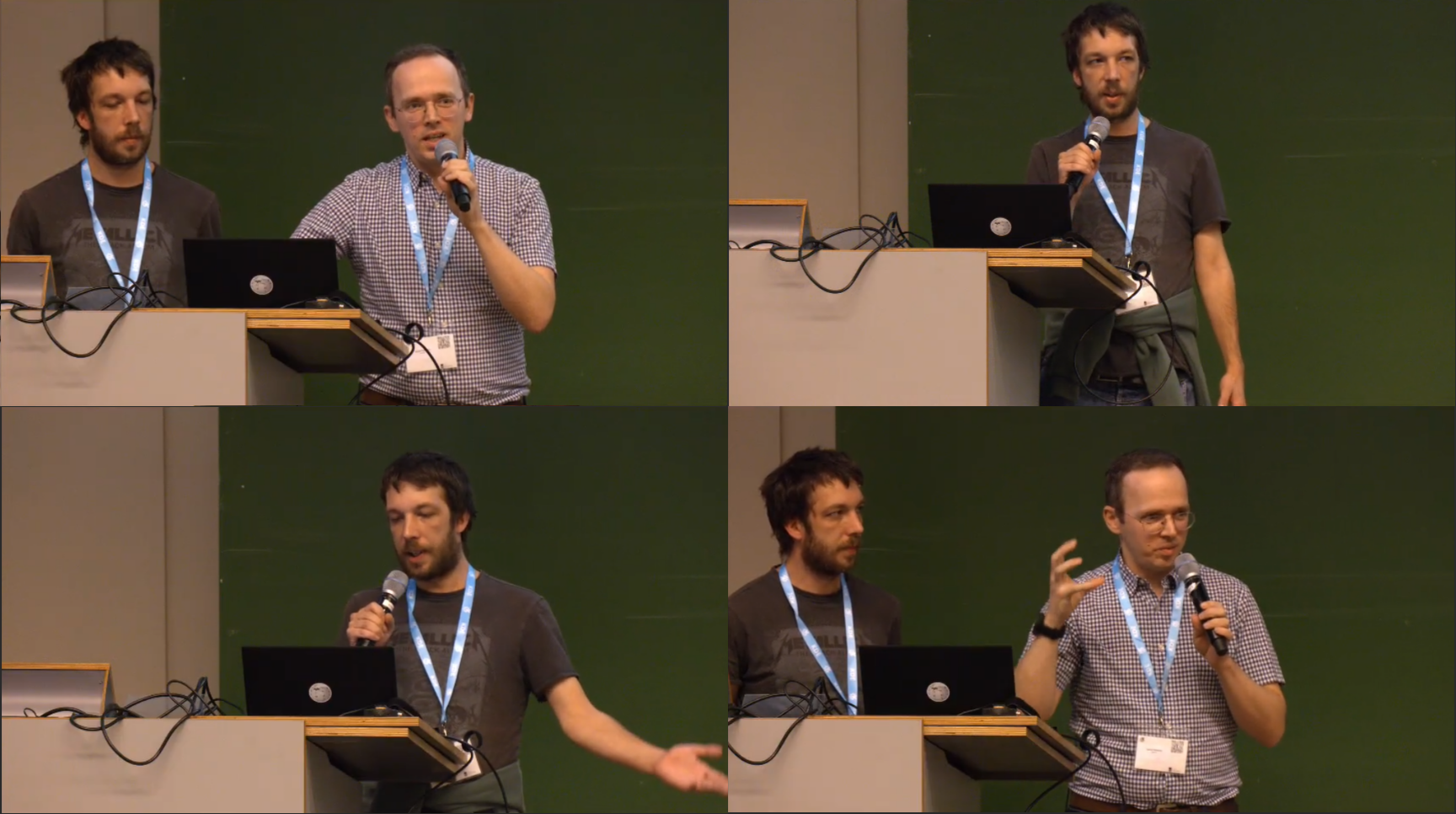 Akademy 2025 - photos from the video of our "KDE Goals - One Year Recap" presentation